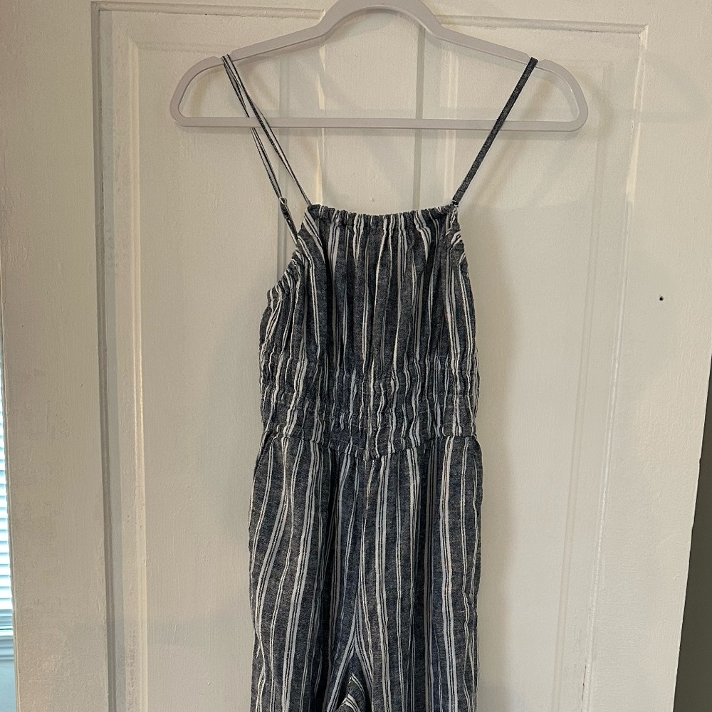 Striped Cami Wide-Leg Jumpsuit
